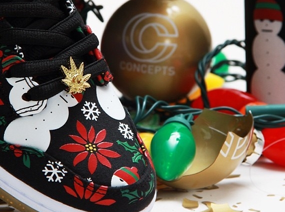 CNCPTS x Nike SB Dunk High “Ugly Christmas Sweater” Black – Release Info