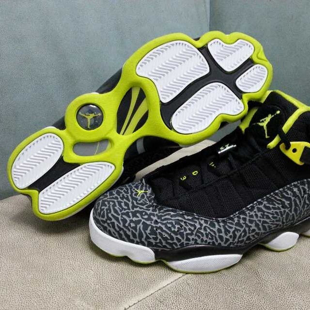Jordan 6 Rings Elephant Black Volt 04