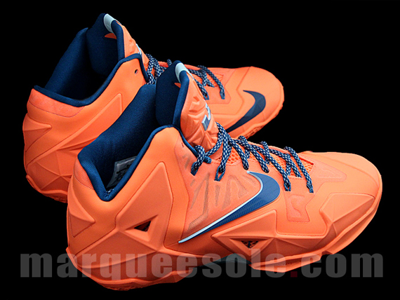 Lebron 11 Orange Blue 4