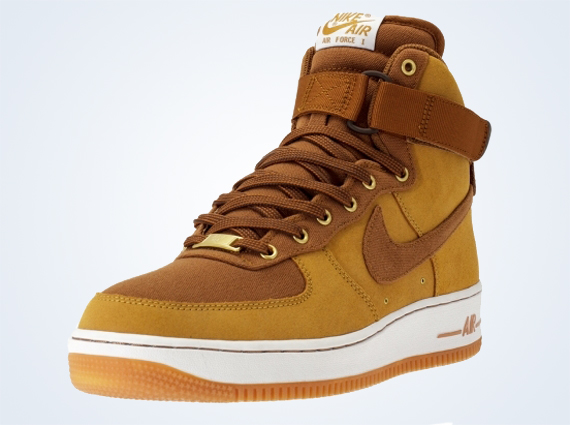 nike air force 1 high top brown