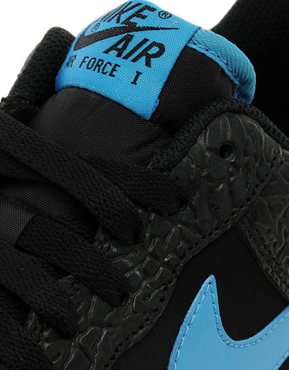 Nike air force 2024 1 black vivid blue