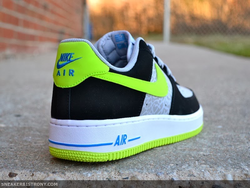 Nike Air Force 1 Silver Elephant Black Volt 02
