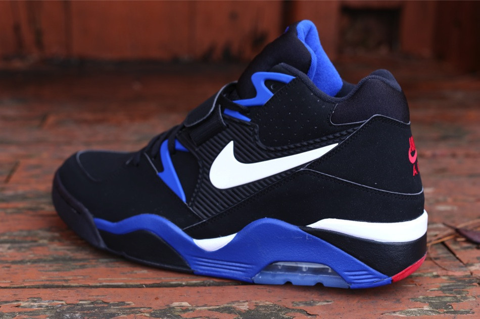 Nike Air Force 180 Black White Sport Royal Red 02