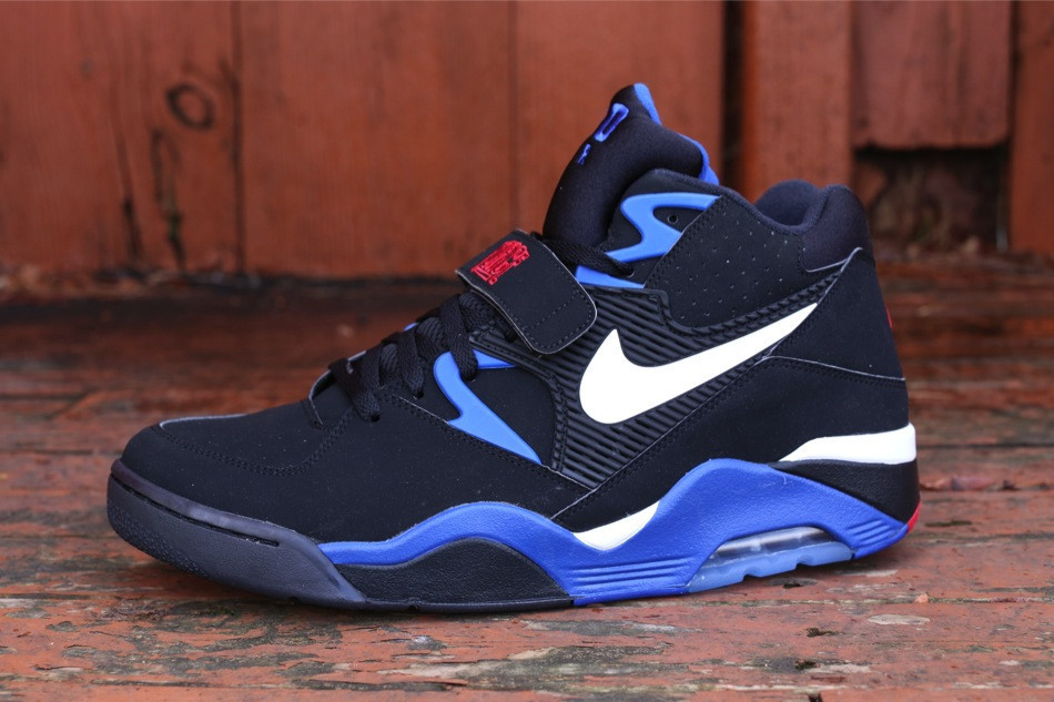Nike Air Force 180 Black White Sport Royal Red 03