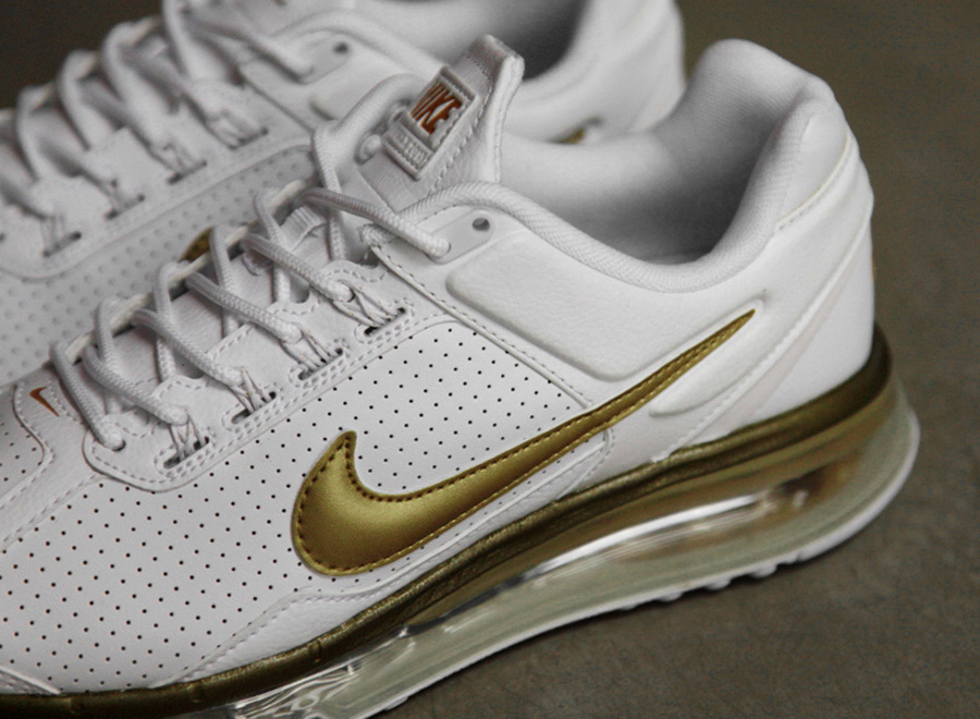 Nike Air Max+ 2013 Leather QS - White - Gold - SneakerNews.com