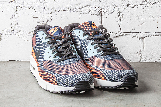 Nike Air Max 90 Jacquard Atomic Orange Squadron Blue 2