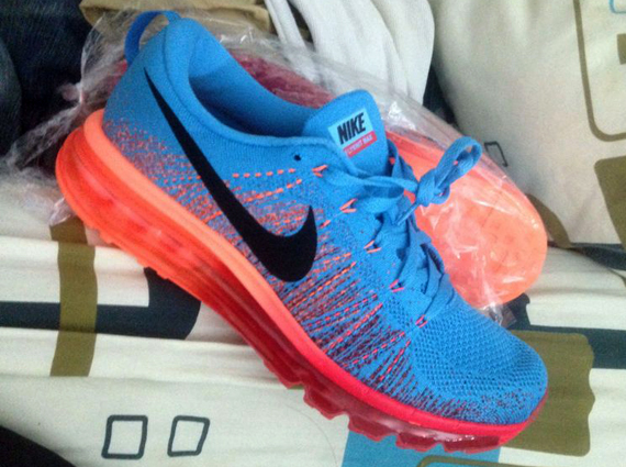 Nike Air Max Flyknit Blue Orange Red