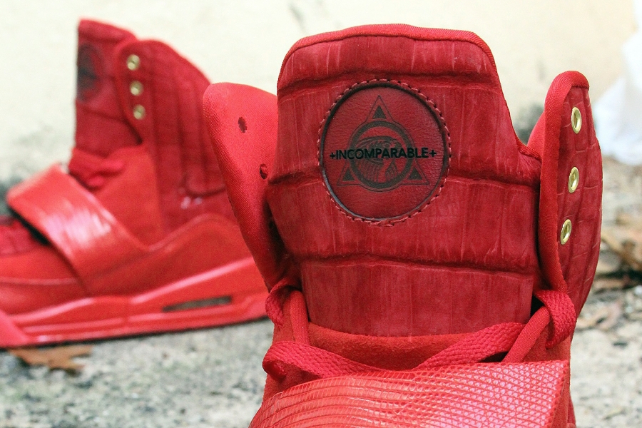 Nike Air Yeezy 1 All Red Customs 05