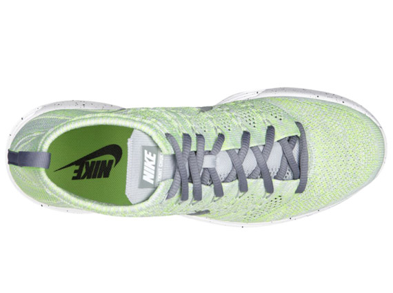 Nike Flyknit Chukka Grey Electric Green 3