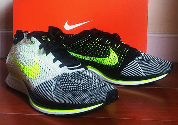 Nike Flyknit Racer - White - Black - Volt - SneakerNews.com