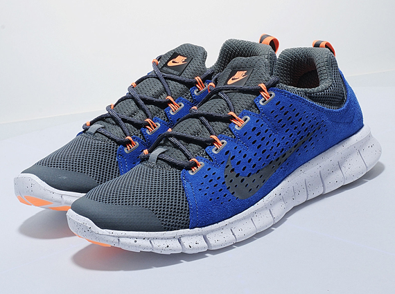 Nike Free Powerlines 2 Dark Grey Royal Orange 01