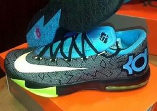 nike kd 6 black volt vivid blue dark grey 1