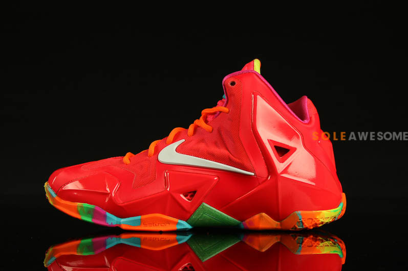 Nike Lebron 11 Gs Red Multi Color 7