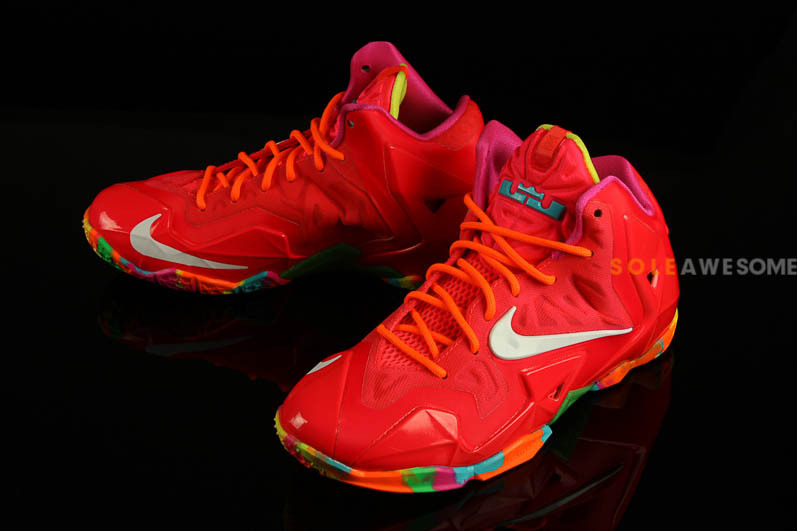 Nike Lebron 11 Gs Red Multi Color 8