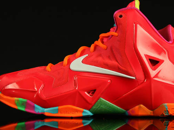 Nike LeBron 11 GS - Red - Multi-Color 
