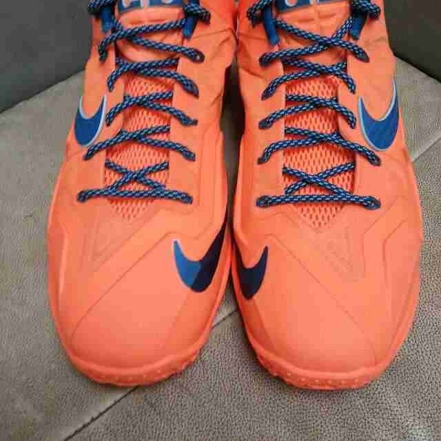 Nike Lebron Xi Orange Blue 01