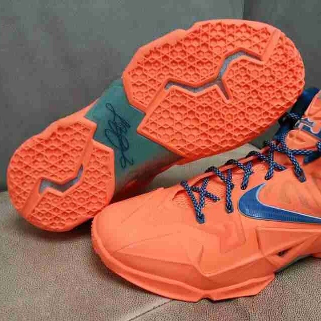 Nike Lebron Xi Orange Blue 03
