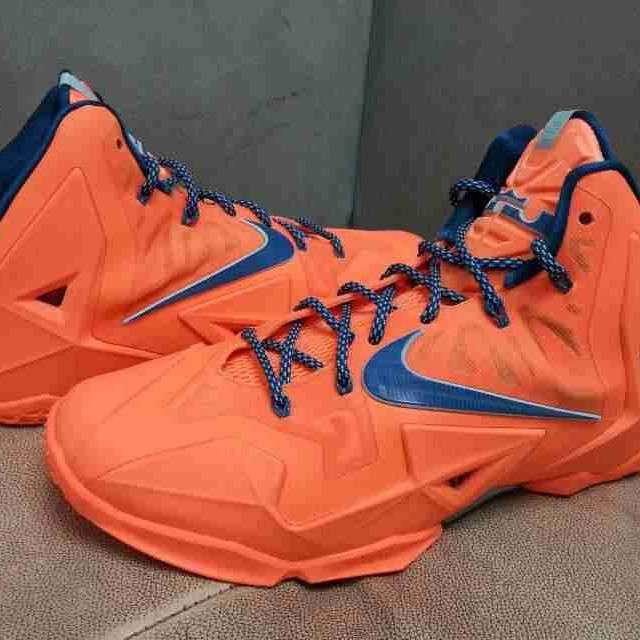 Nike Lebron Xi Orange Blue 05