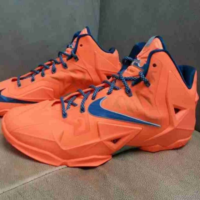 Nike Lebron Xi Orange Blue 06