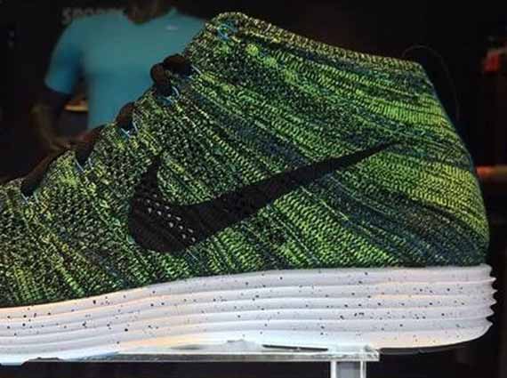 Nike Lunar Flyknit Chukka - Green - Black - Speckle