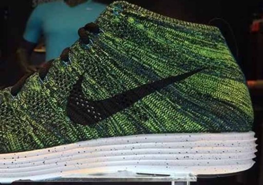 Nike Lunar Flyknit Chukka – Green – Black – Speckle