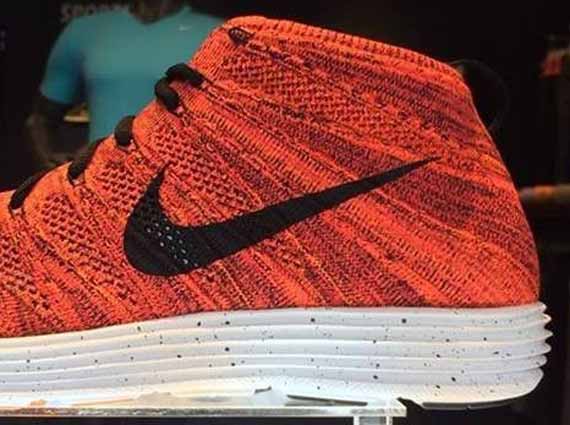 nike lunar flyknit chukka red black speckle