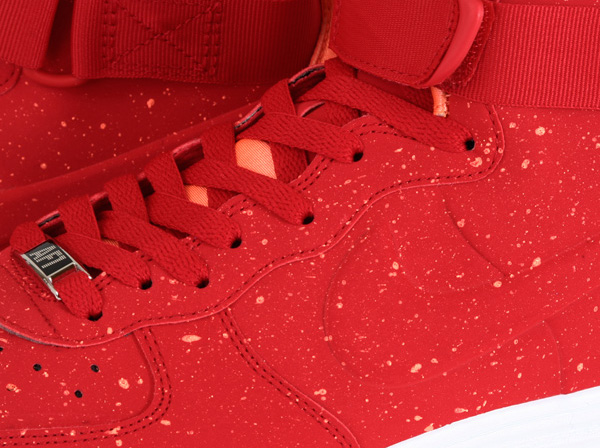 Nike Lunar Force 1 High "Speckle" - University Red - Orange