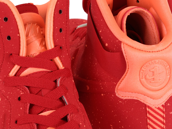 Nike Lunar Force 1 High Speckle University Red Orange 07
