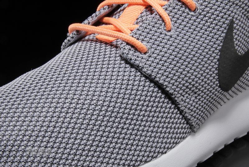 Nike Roshe Run Wolf Grey Black Atomic Orange 04