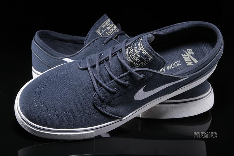 Nike Sb Zoom Stefan Janoski Canvas Obsidian White 06