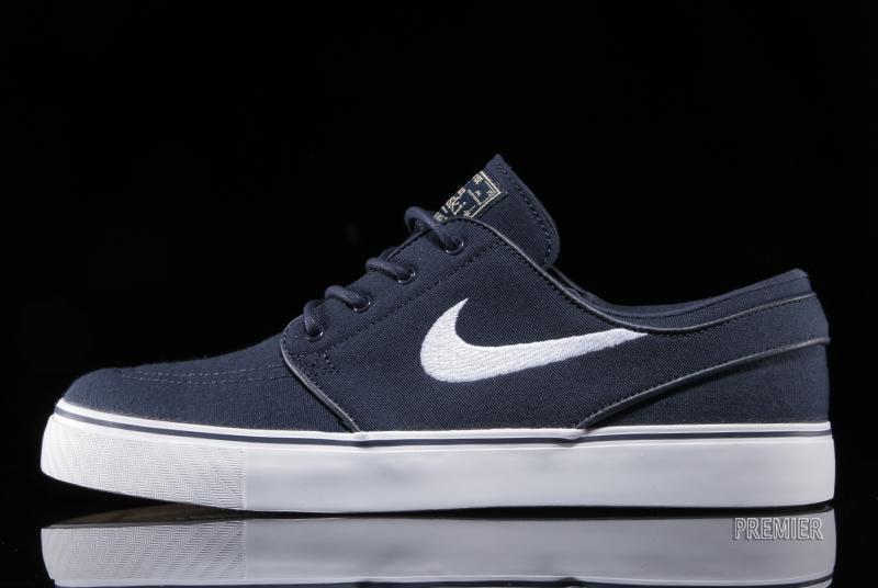 Nike Sb Zoom Stefan Janoski Canvas Obsidian White 07