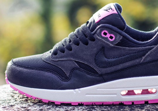Nike WMNS Air Max 1 – Anthracite – Black – Red Violet