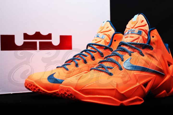 Orange Blue Nike Lebron 11 01
