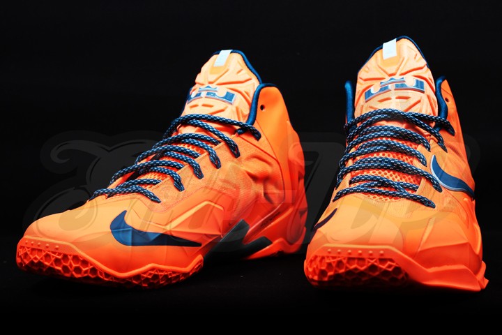 Orange Blue Nike Lebron 11 08