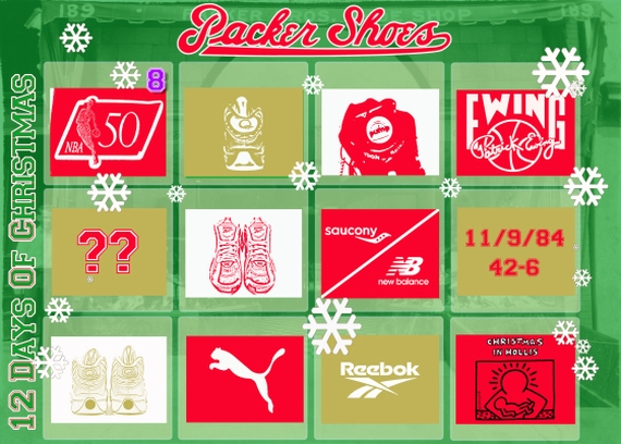 Packer Shoes "12 Days of Christmas"