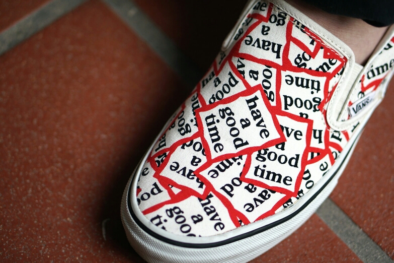 Beams Vans Slip On Have A Good Time 02