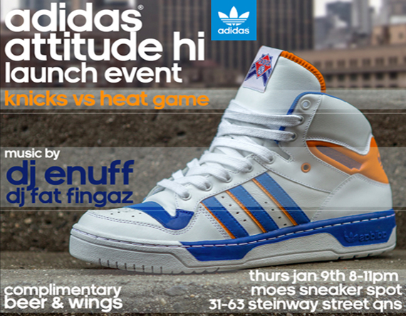 adidas Originals Attitude Hi “Knicks” Release Event @ Moe's Sneaker Spot
