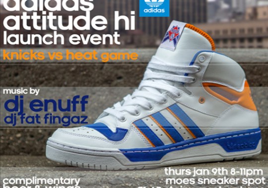 adidas Originals Attitude Hi “Knicks” Release Event @ Moe’s Sneaker Spot