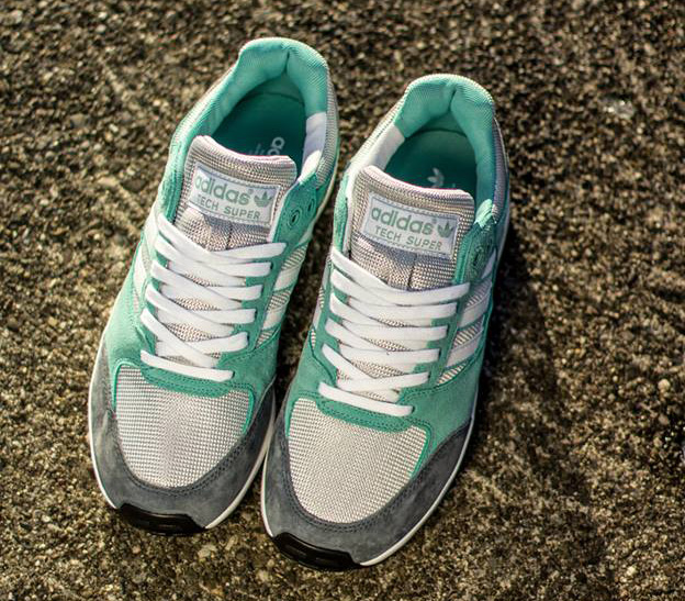 Adidas Tech Super Mint Grey White 04