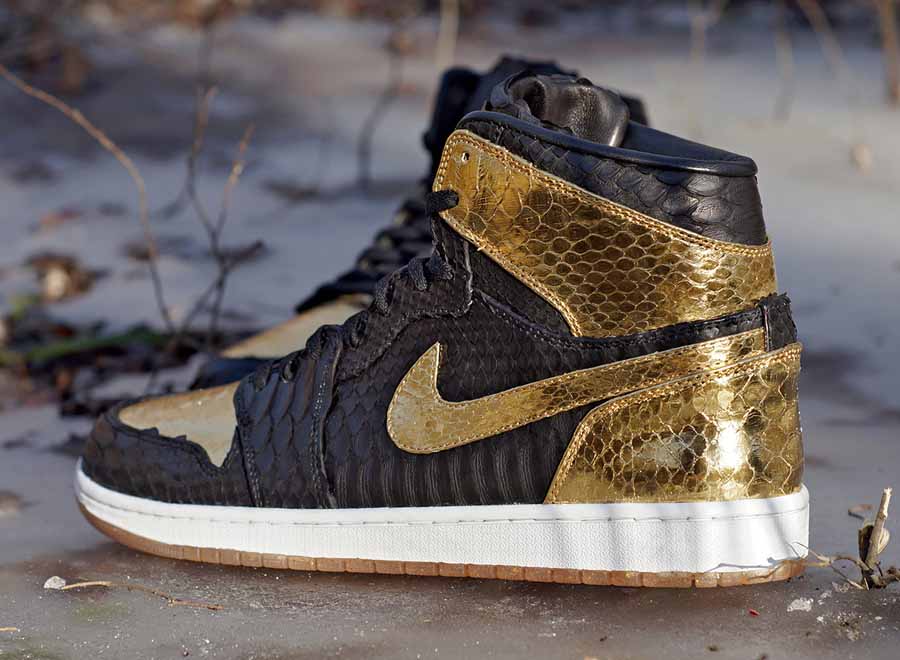 Air Jordan 1 "NYE Python" for Marcus Jordan by JBF Customs