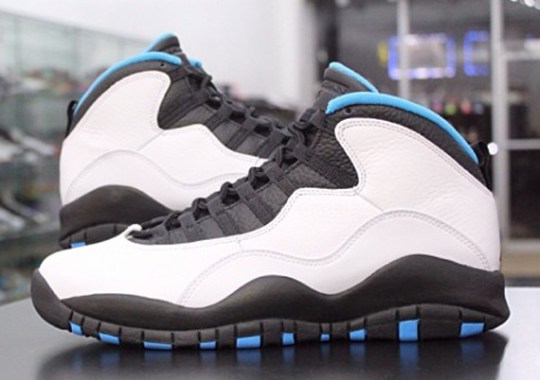 Air Jordan 10 – White – Dark Powder Blue – Black