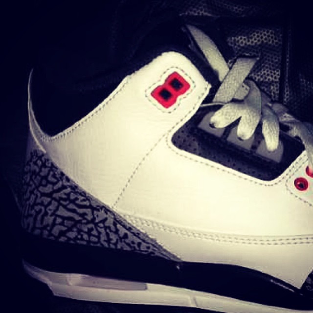 Air Jordan 3 Gs White Grey Red Black 01