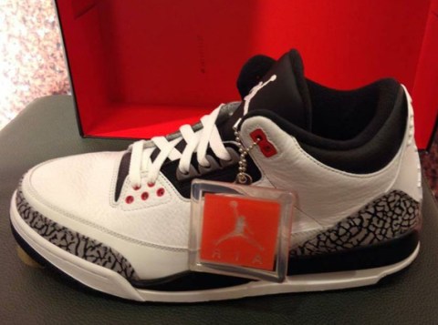 jordan 3 red white grey