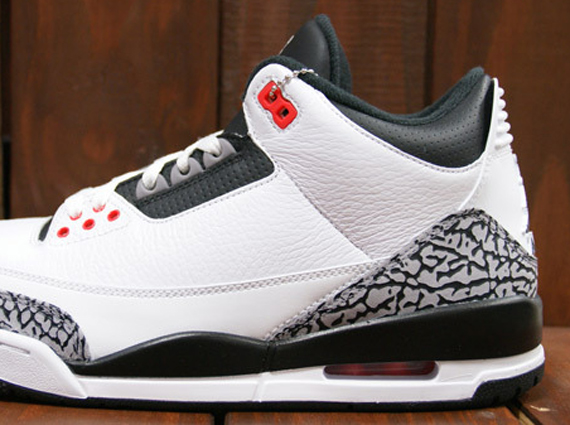 jordan 3 white black