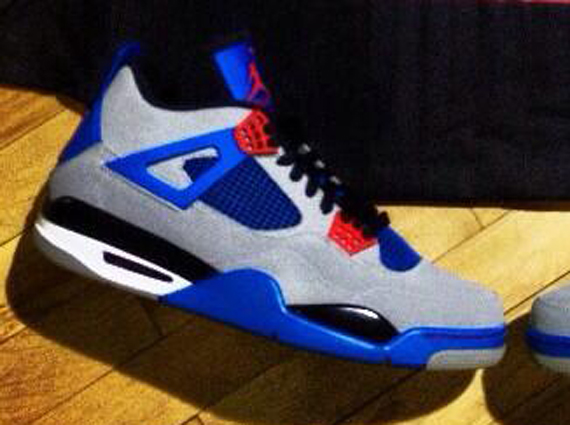 jordan 4 grey and blue