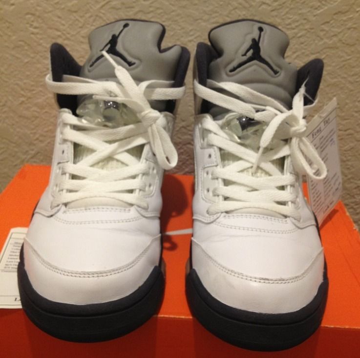 Air Jordan 5 Unreleased White Burgundy Sample 04