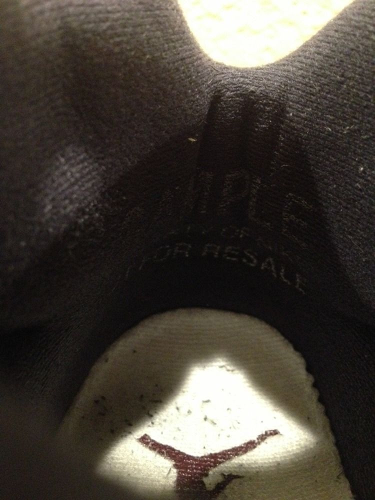 Air Jordan 5 Unreleased White Burgundy Sample 10