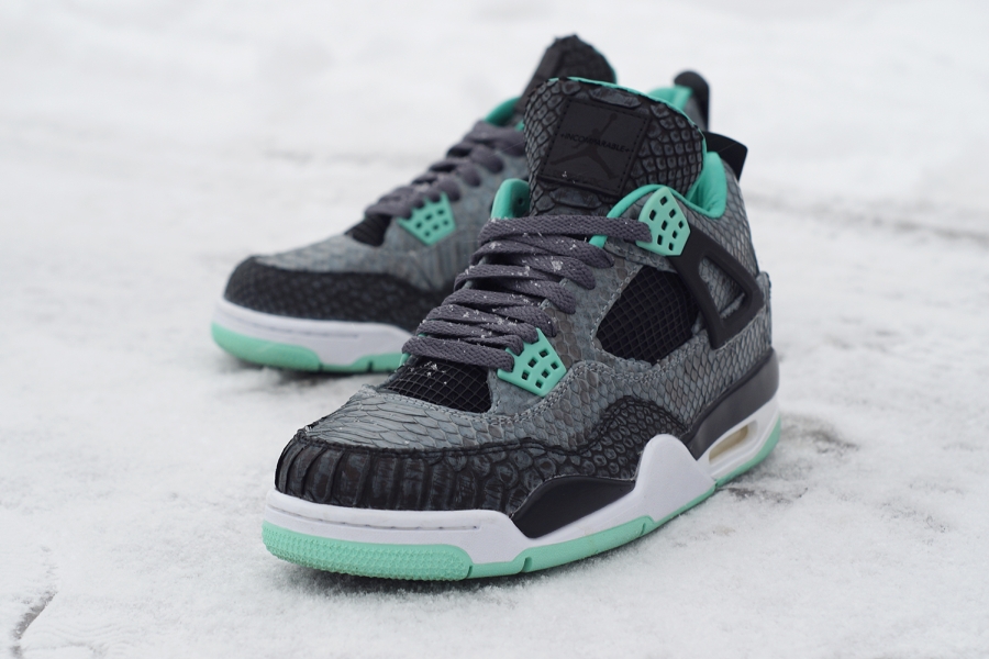 Air Jordan Iv Green Glow Python 06