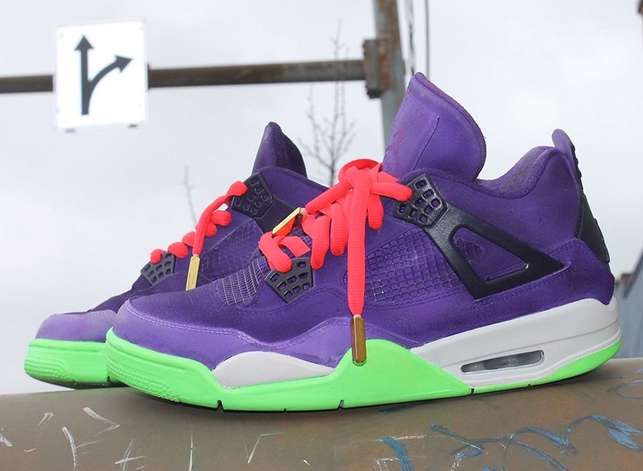 Air Jordan 4 Cheetah Yeezy Customs by Hippie Neal SneakerNews