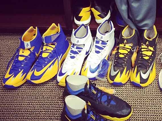 Andre Iguodala's Nike Zoom Hyperrev and Zoom Crusader PEs